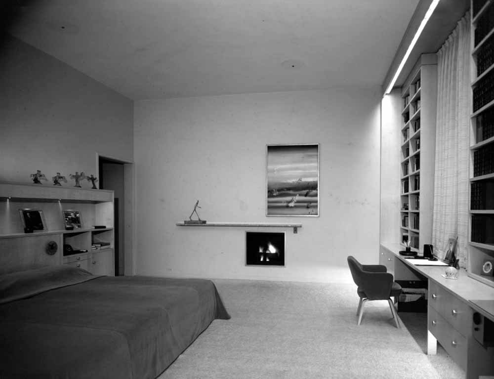 Philip Johnson, Burden Apartment Bedroom, NYC
